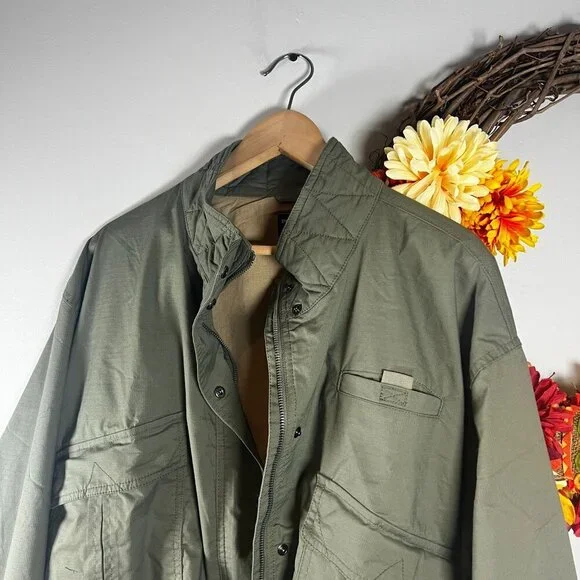 Prana Palisades Ripstop Womens Jacket MEDIUM in Rye Green UPF 50+ - Picture 6 of 12